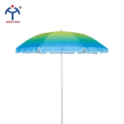 OEM custom any colors parasol aluminum pole light weight beach umbrella with fiberglass pole