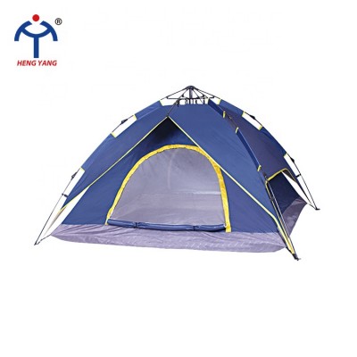 ODM OEM custom double layer navy orange blue colors 2-4 person waterproof automatic glamping tents