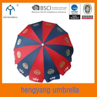 2.4m*12 panels Luxury advertising beach umbrella big outdoor sun umbrella