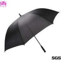 Wholesale Waimaotong durable single color pongee fabric windproof golf umbrella