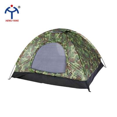 Custom 2 to 4 person double doors camouflage color outdoor mountain tents with window